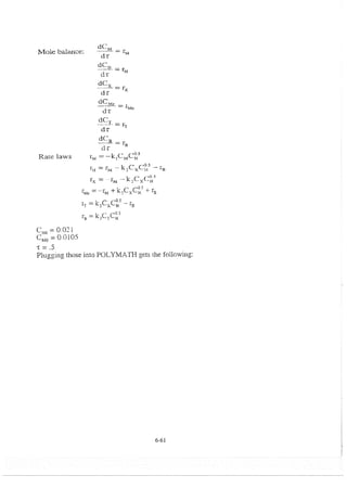 Resolução fogler 4ed.