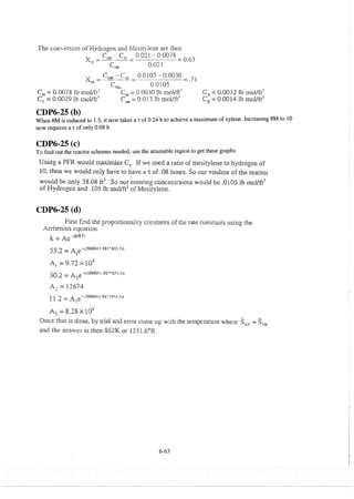 Resolução fogler 4ed.
