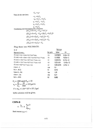 Resolução fogler 4ed.