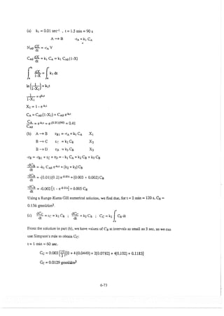 Resolução fogler 4ed.