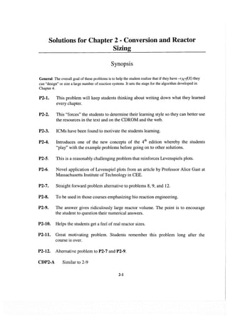 Resolução fogler 4ed.