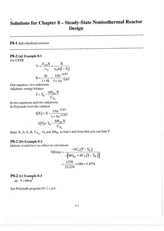 Resolução fogler 4ed.