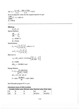 Resolução fogler 4ed.