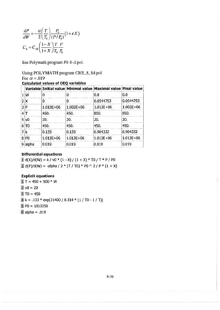 Resolução fogler 4ed.