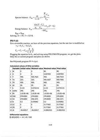 Resolução fogler 4ed.