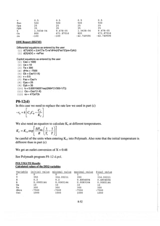 Resolução fogler 4ed.