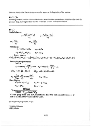 Resolução fogler 4ed.