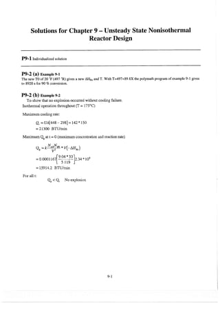 Resolução fogler 4ed.