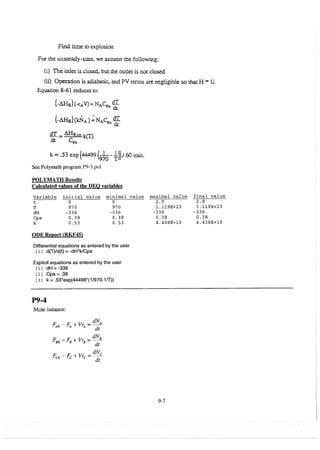 Resolução fogler 4ed.