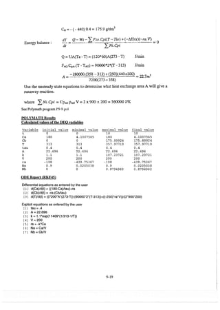 Resolução fogler 4ed.