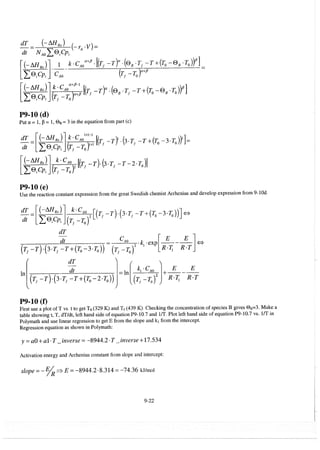 Resolução fogler 4ed.