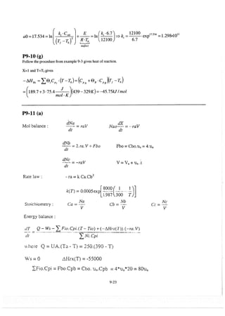 Resolução fogler 4ed.