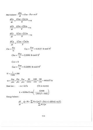 Resolução fogler 4ed.
