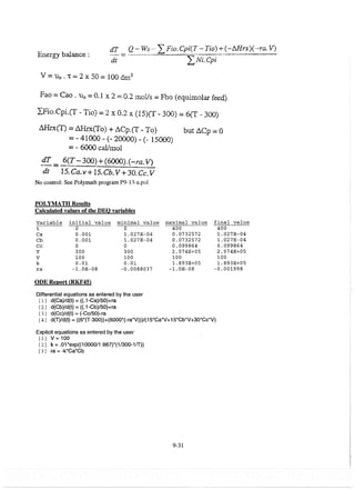 Resolução fogler 4ed.