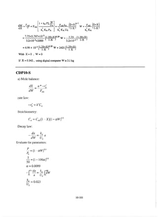 Resolução fogler 4ed.
