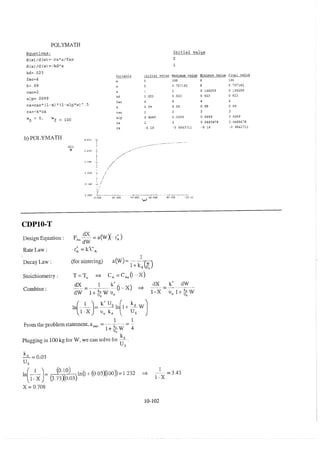 Resolução fogler 4ed.