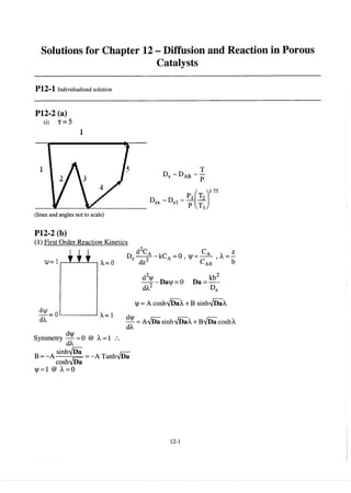 Resolução fogler 4ed.