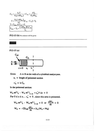 Resolução fogler 4ed.