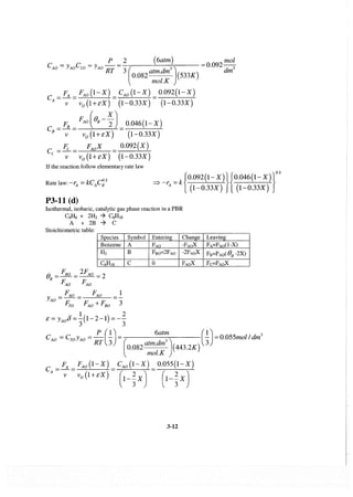 Resolução fogler 4ed.