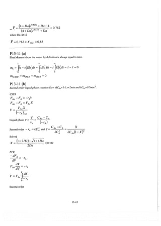 Resolução fogler 4ed.