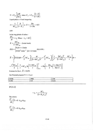 Resolução fogler 4ed.