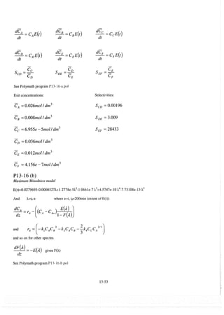 Resolução fogler 4ed.