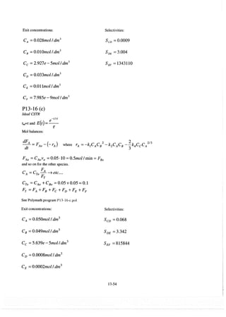 Resolução fogler 4ed.