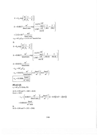 Resolução fogler 4ed.
