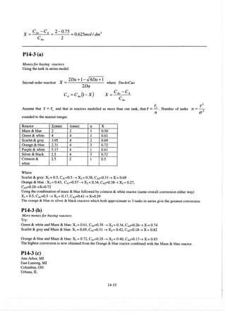 Resolução fogler 4ed.