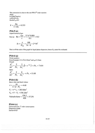 Resolução fogler 4ed.