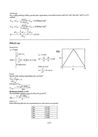 Resolução fogler 4ed.