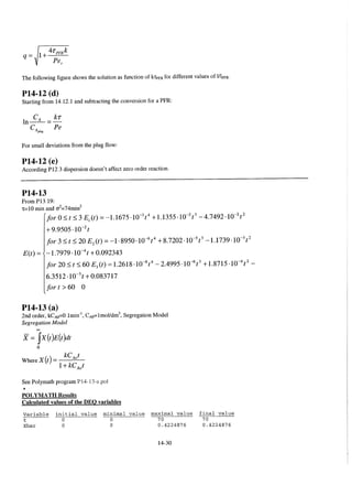 Resolução fogler 4ed.