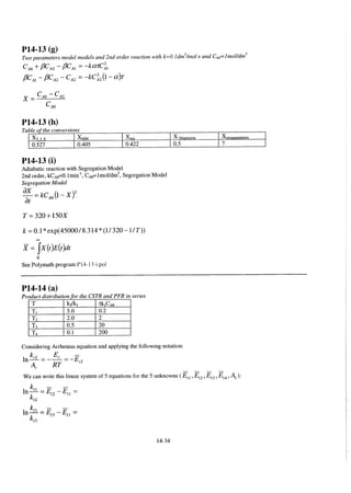 Resolução fogler 4ed.