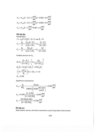 Resolução fogler 4ed.