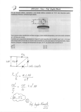 Prova de Física Resolvida AFA 2015