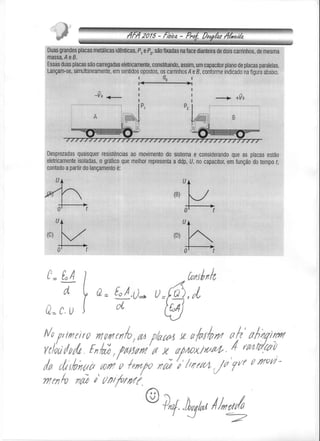 Prova de Física Resolvida AFA 2015