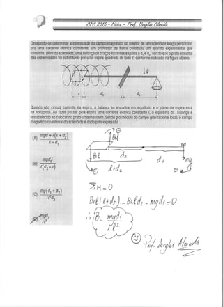 Prova de Física Resolvida AFA 2015