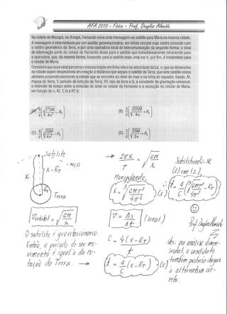 Prova de Física Resolvida AFA 2015