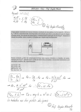 Prova de Física Resolvida AFA 2015