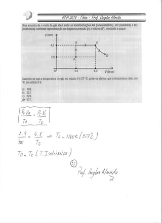 Prova de Física Resolvida AFA 2015