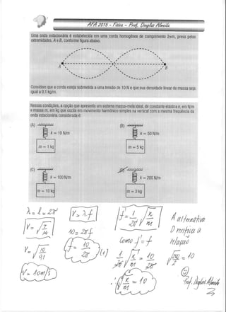 Prova de Física Resolvida AFA 2015