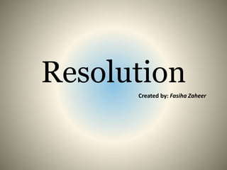 The Word Resolution