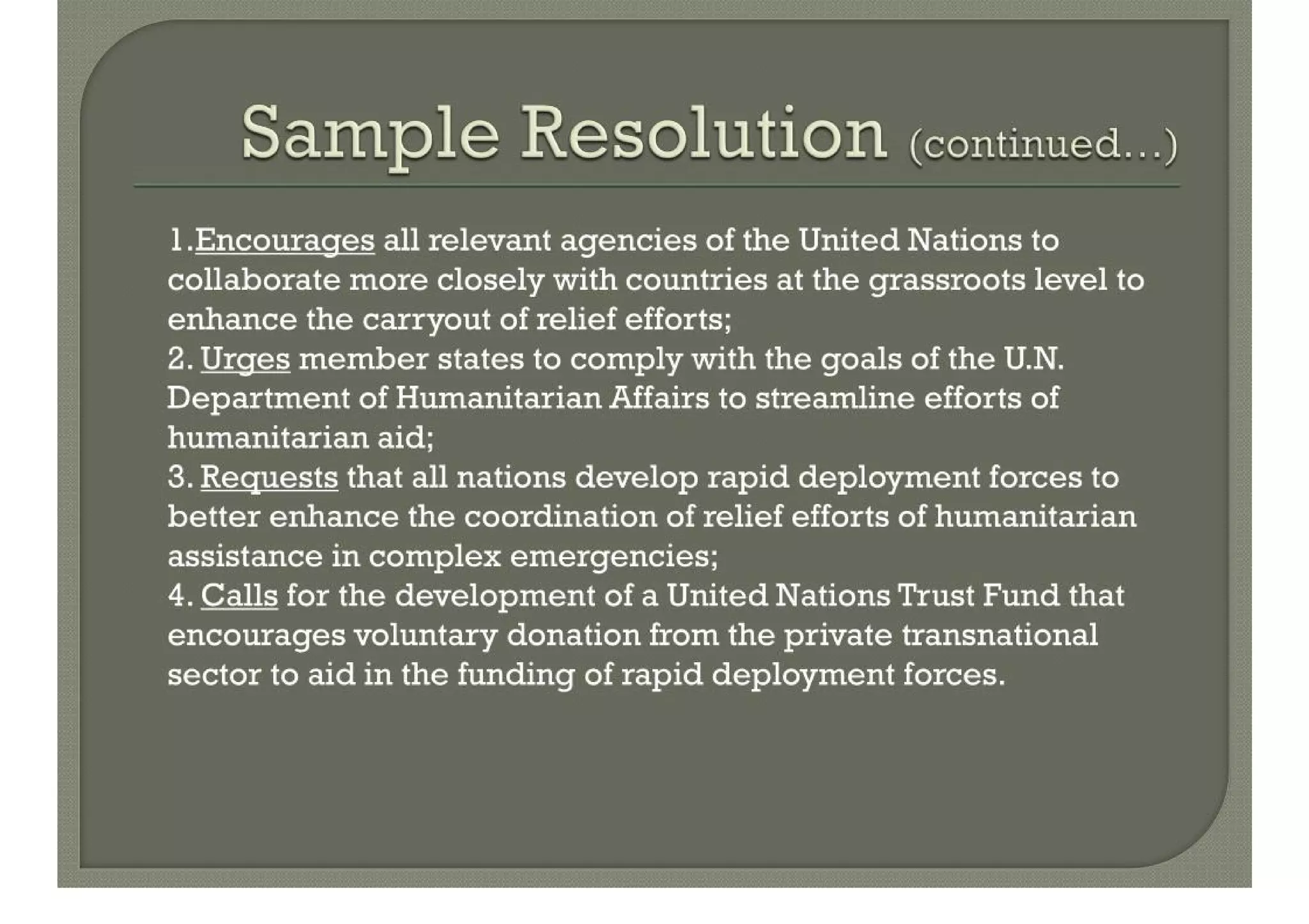 Resolution Writing 101