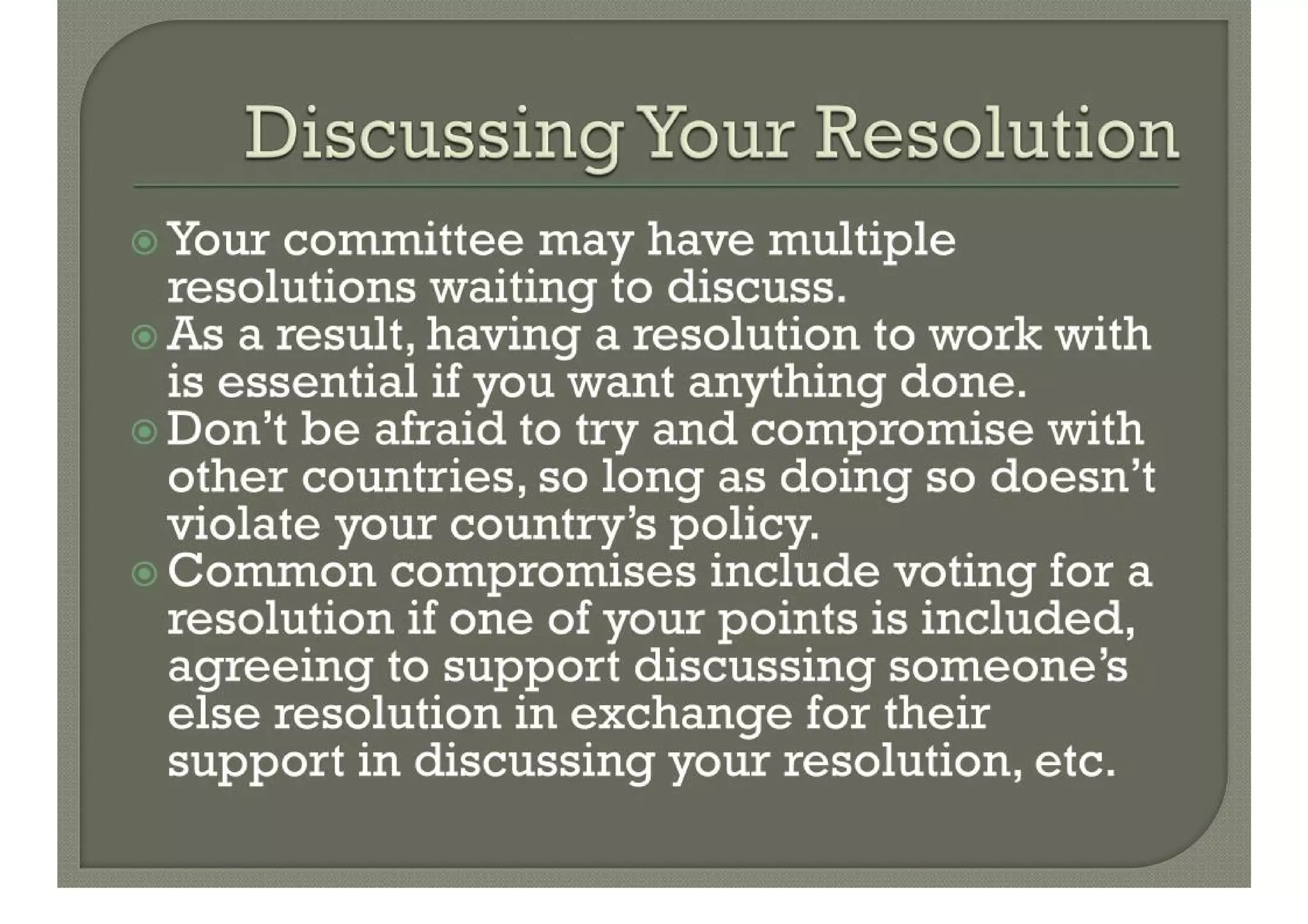 Resolution Writing 101