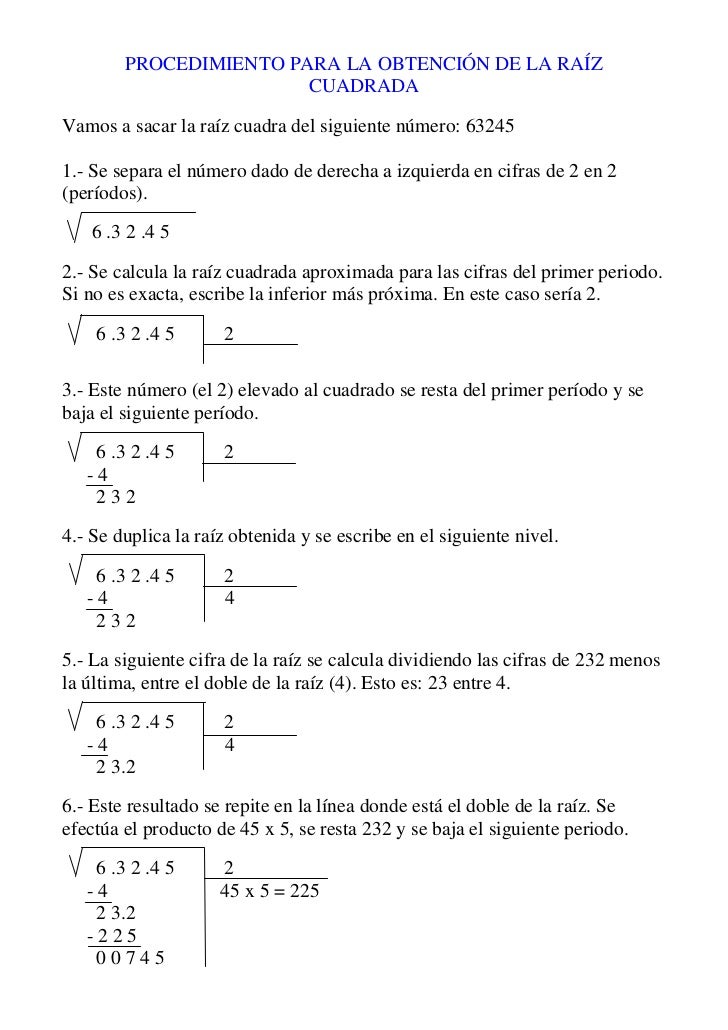 pasos para hacer una raiz cuadrada resolver ra 237 ces cuadradas pasos para hacer una raiz cuadrada resolver ra 237 ces cuadradas