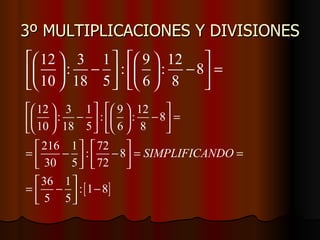 3º MULTIPLICACIONES Y DIVISIONES 