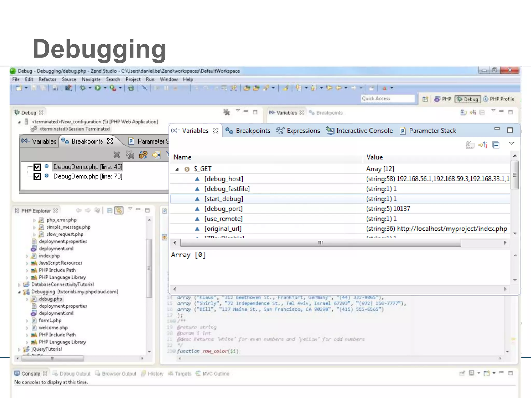 20
Debugging
 