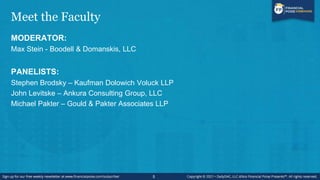 About This Webinar
Resolving Shareholder Disputes
When business owners come to the point where they simply can’t see eye t...