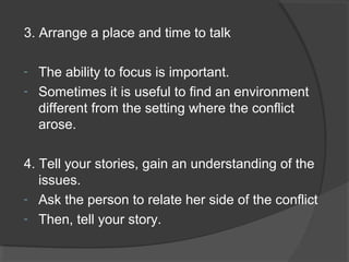 Resolving conflict | PPT