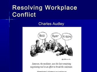 Resolving WorkplaceResolving Workplace
ConflictConflict
Charles AudleyCharles Audley
 